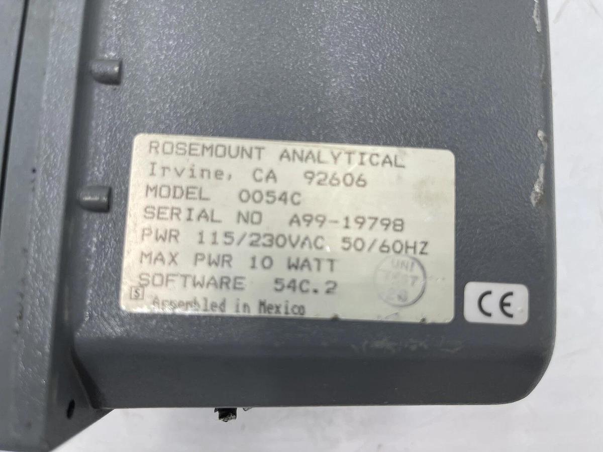 Used ROSEMOUNT MODEL 54 0054C SOFT VER 2.0.0  CONDUCTIVITY ANALYZER Stock 1481