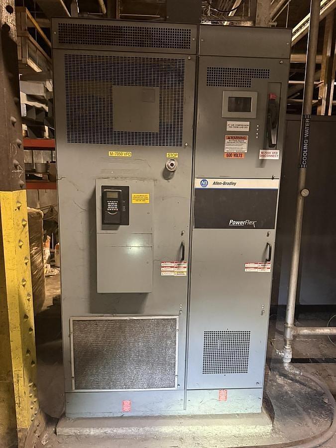 Used 215 HP ATLAS COPCO GA160W AIR COMPRESSOR WITH ALLEN BRADLEY VFD