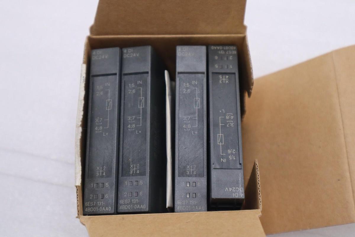 LOT OF 4 - NEW Siemens 6ES7 131-4BD01-0AA0 Digital Input Module STOCK L-394-C