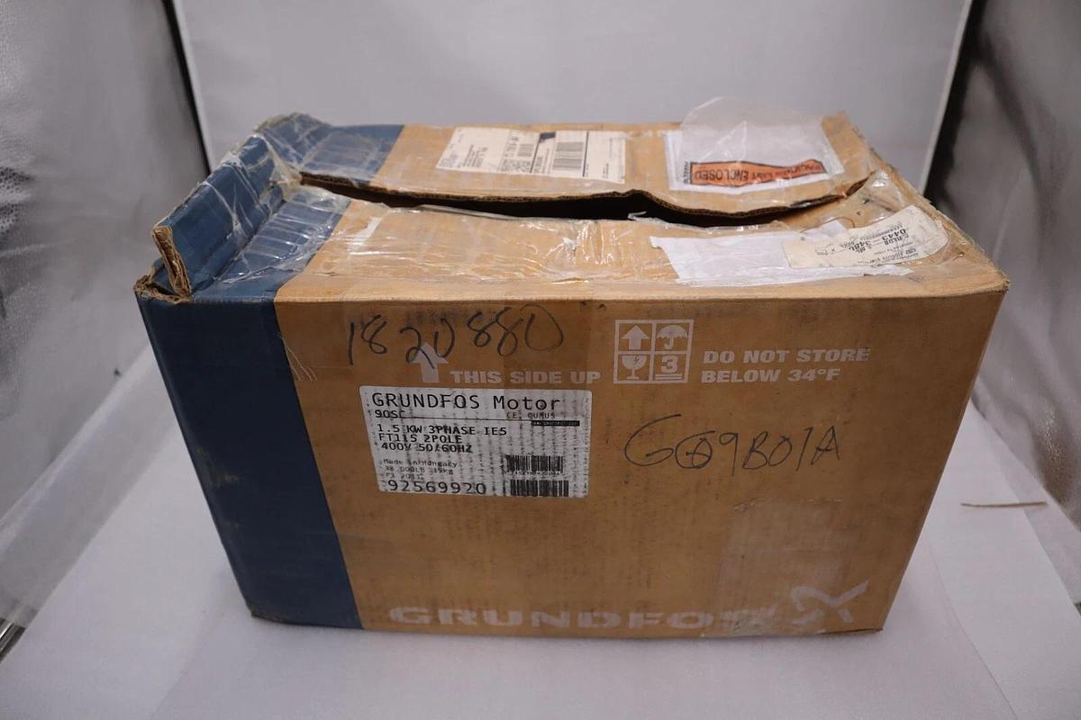 Used Grundfos Pump Motor 90SC 1.5 KW 400V 50/60HZ 92569920 NEW IN BOX STOCK H746