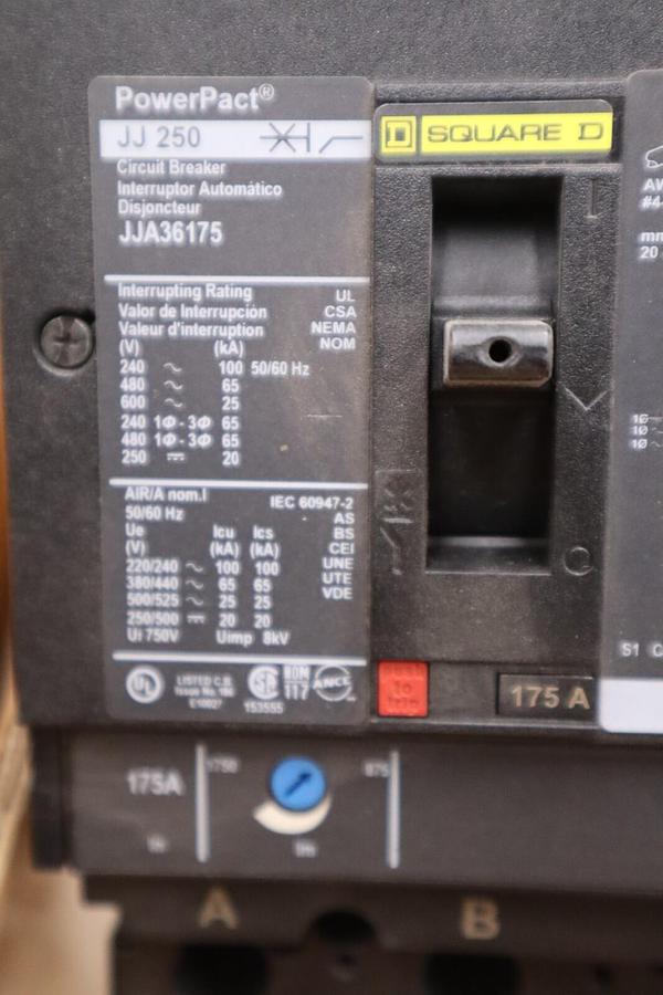 Used SQUARE D Circuit Breaker  JJA36175 NEW IN BOX STOCK H410