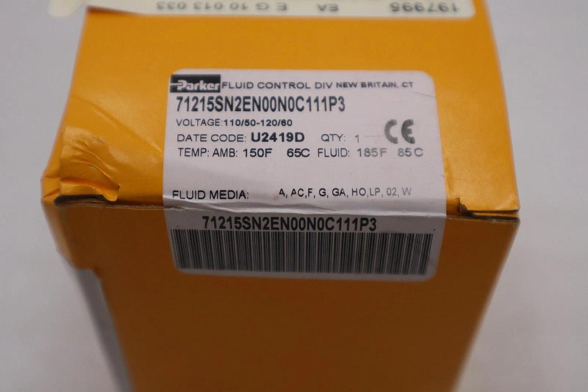NEW IN BOX Parker 71215SN2EN00N0C111P3 Safety Shutoff Valve STOCK G463A