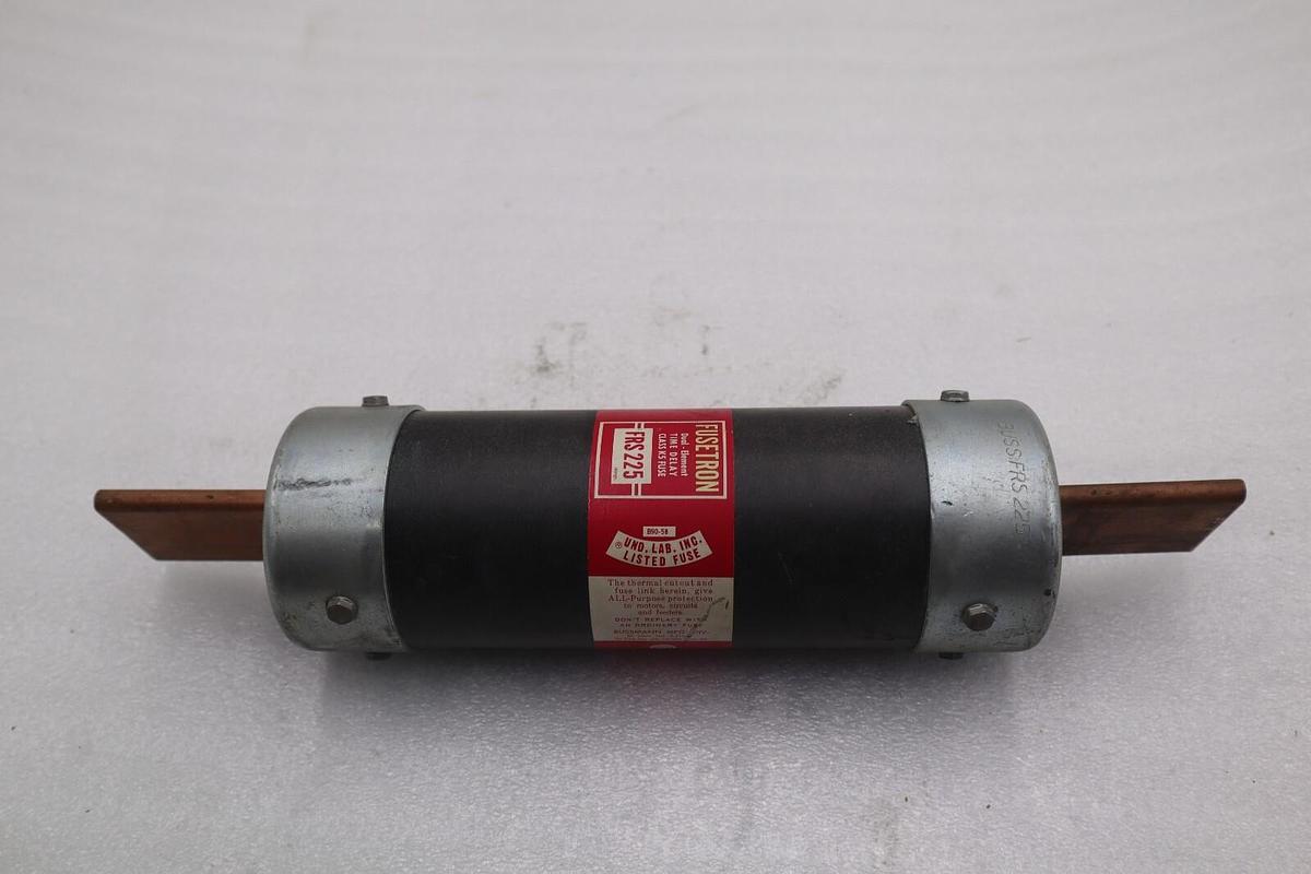 Used NEW OPEN BOX BUSSMANN FUSETRON FRS 225 - 600 V - 225 A TIME DELAY FUSE STK K3539