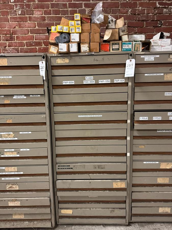 Used VIDMAR STYLE MICROFORM FILE CABINET 10 DRAWER (NO CONTENTS)
