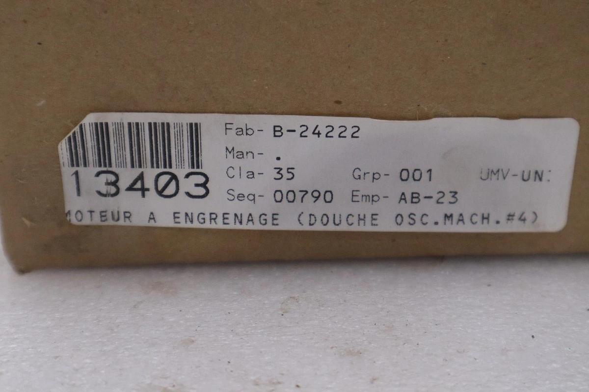 NEW OPEN BOX KADANT PARKER GM45 REV. G MOTOR STK GF931