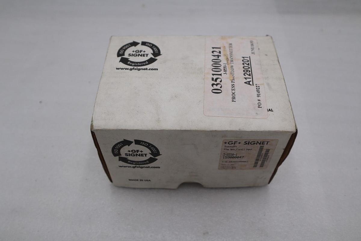 Used GEORGE FISCHER SIGNET 159000047 385501 PROCESS FLOW METER 3-8550-1 NEW #5581A