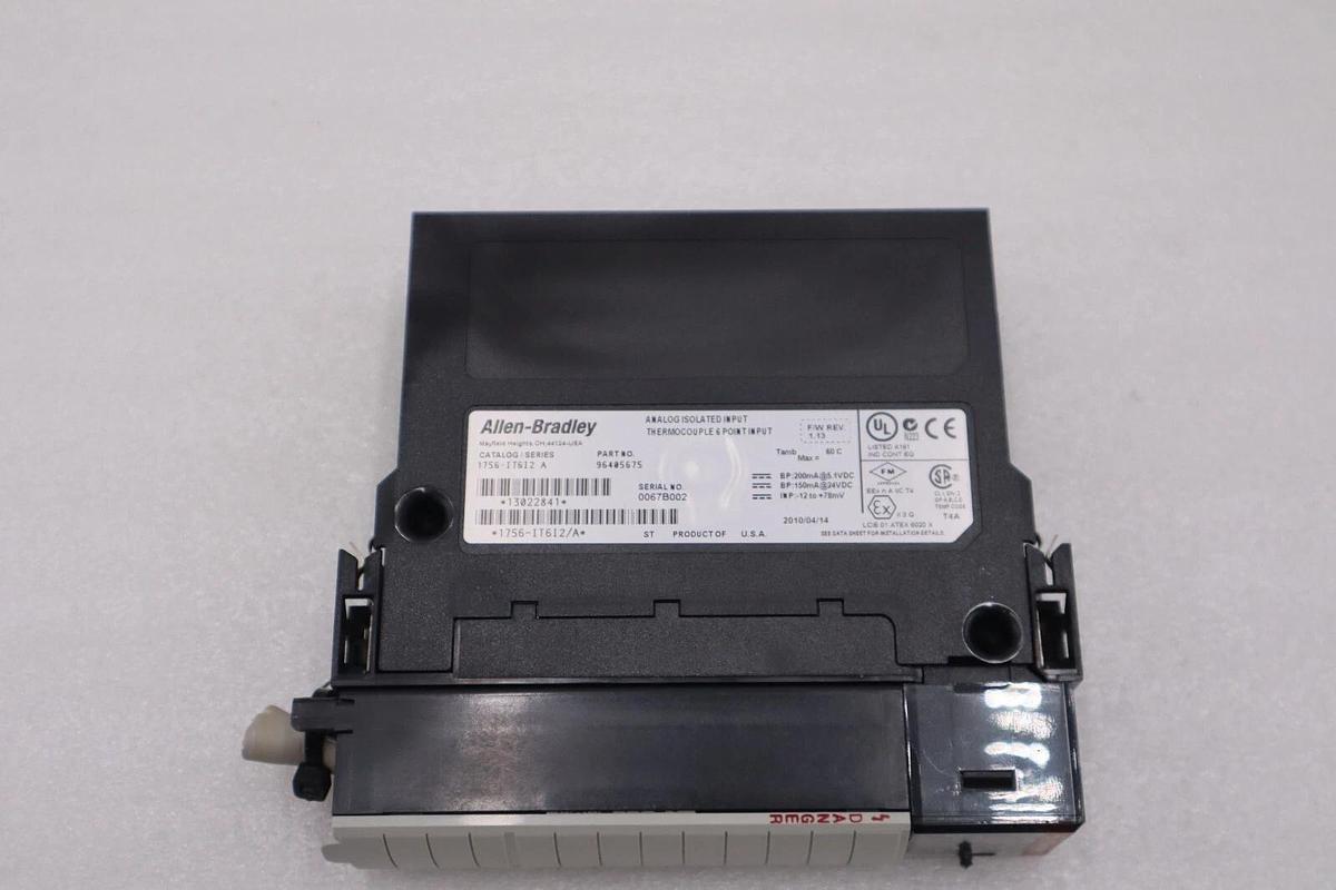 Used Allen Bradley 1756-IT6I2 Ser A ControlLogix 6-Channel Analog Input Module #H123A