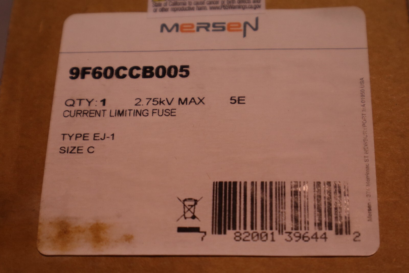 NEW General Electric 9F60CCB005 PDF EJ-1 FI 2.75KV 5E STOCK 5795
