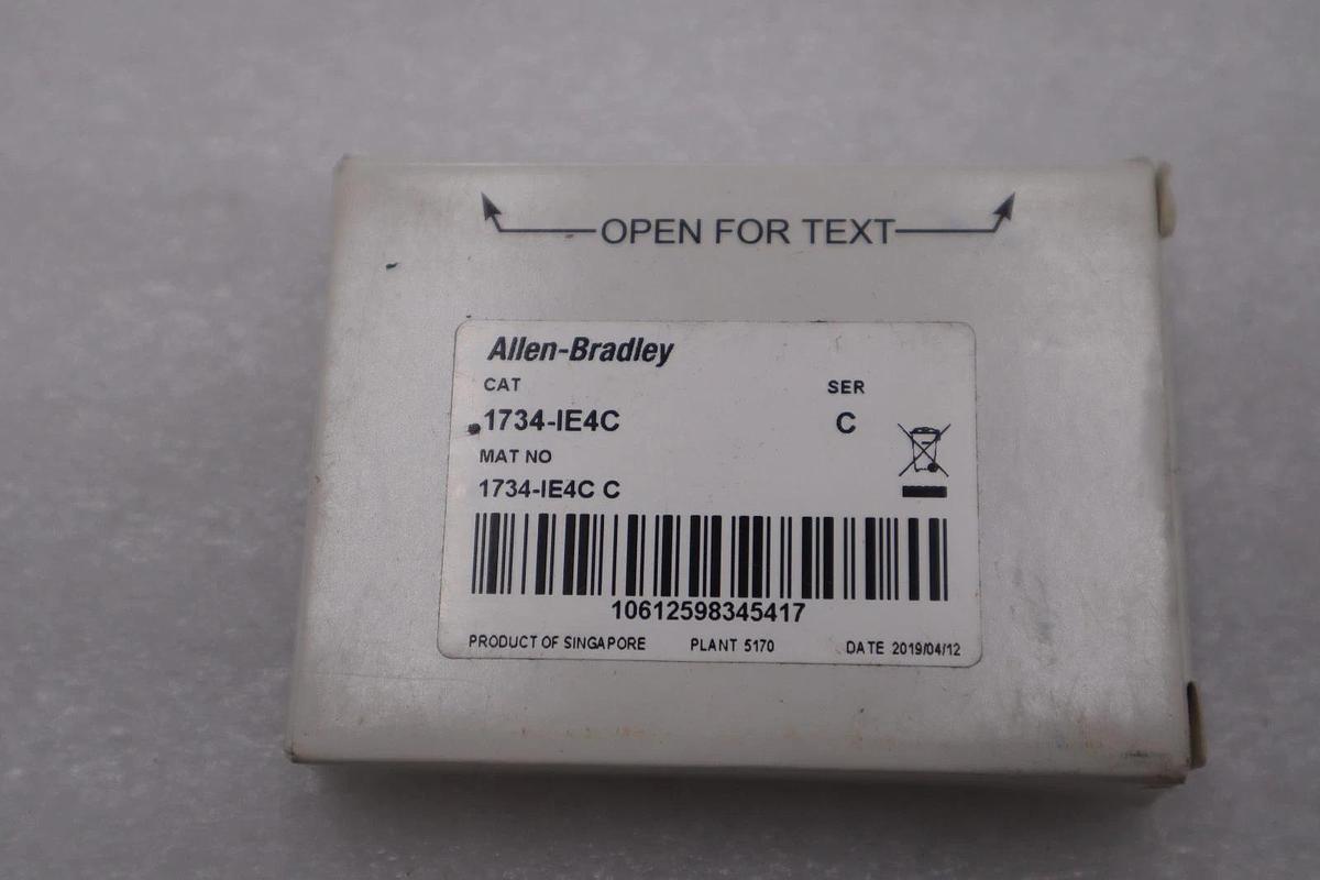 NEW Allen Bradley 1734-IE4C /C Input Module STOCK H1199A