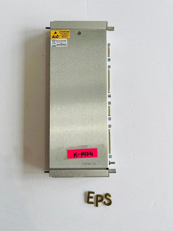 Used BENTLY NEVADA 125760-01 DATA MANAGER I/O MODULE STATIC #K-1474