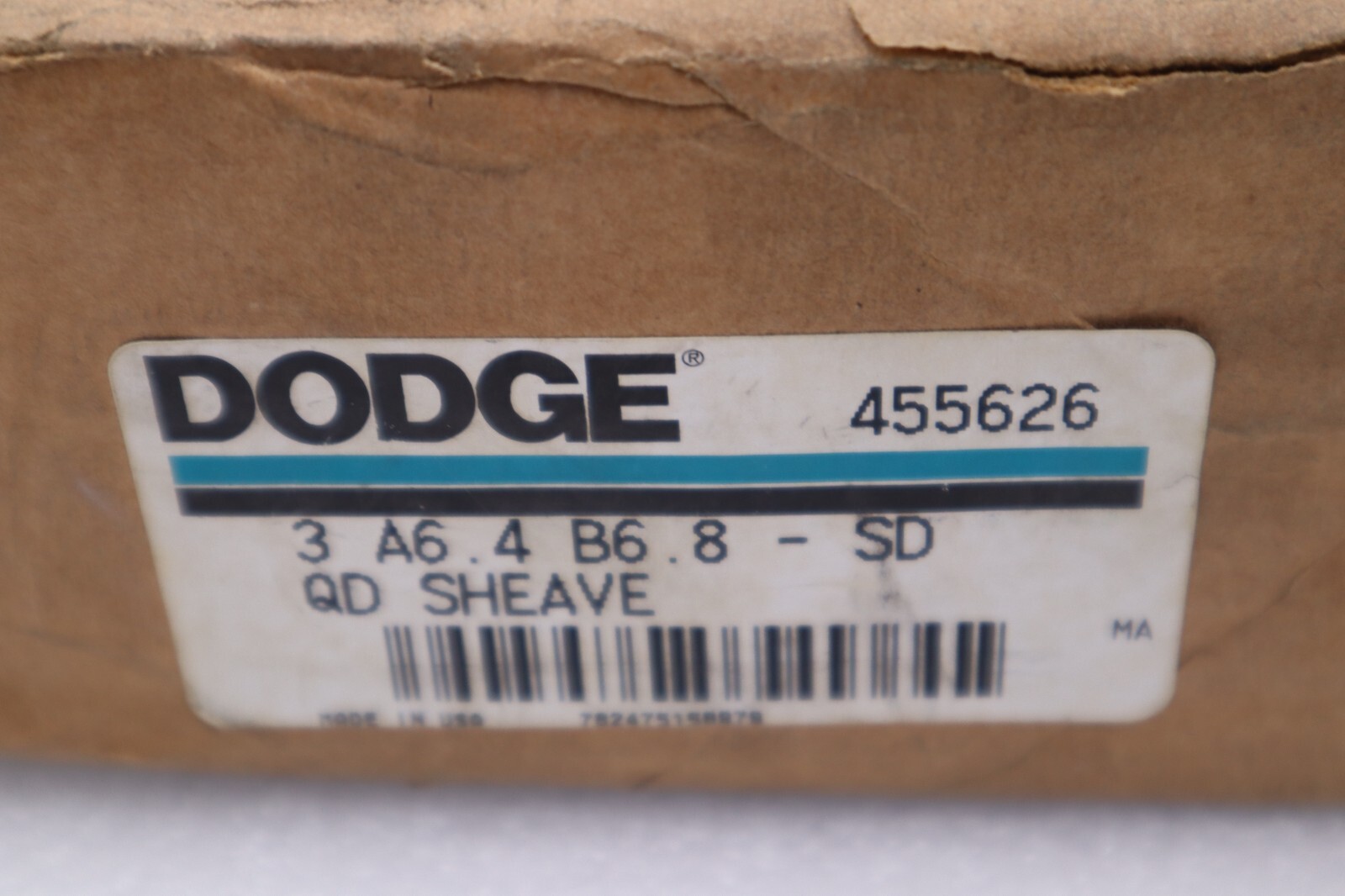 NEW DODGE 455626 SHEAVE 3 A 6.4 B6.8 NEW OLD STOCK STOCK 2961-C