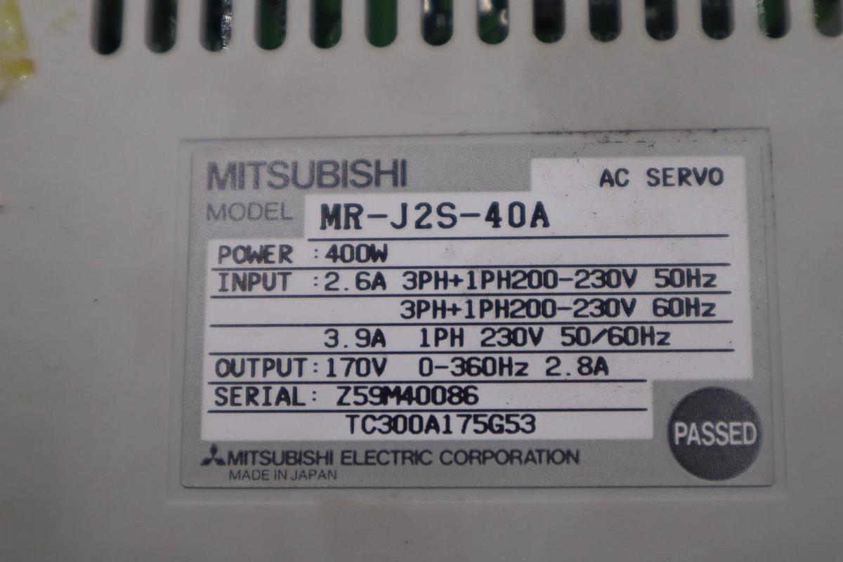 Used 1PC MITSUBISHI Servo Drive MR-J2S-40A STOCK L-281-C
