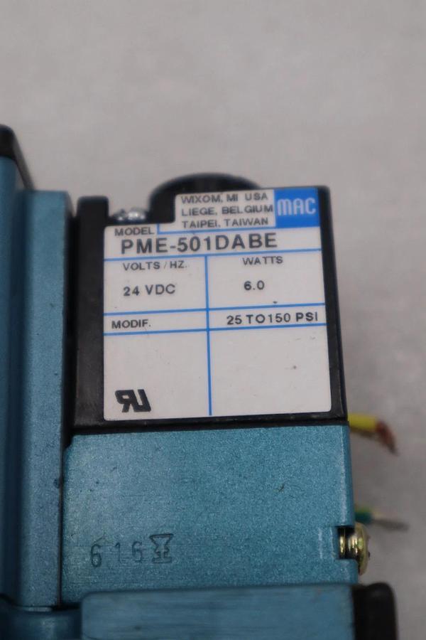 Used NEW MAC 6211C-211-PM-501DA SOLENOID VALVE 4-WAY SINGLE SOLENOID STOCK H1474