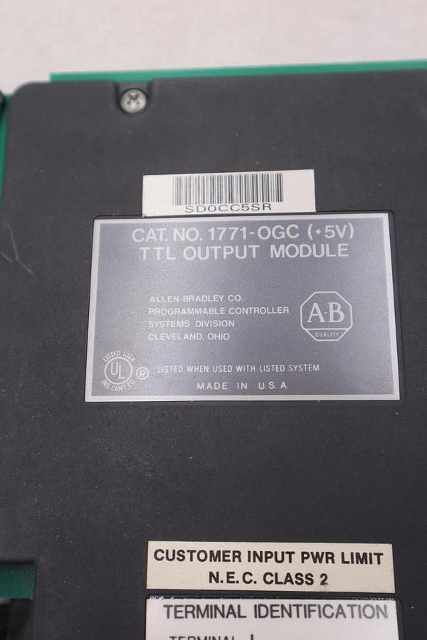 ALLEN-BRADLEY 17710G TTL OUTPUT MODULE +5V STOCK #3238