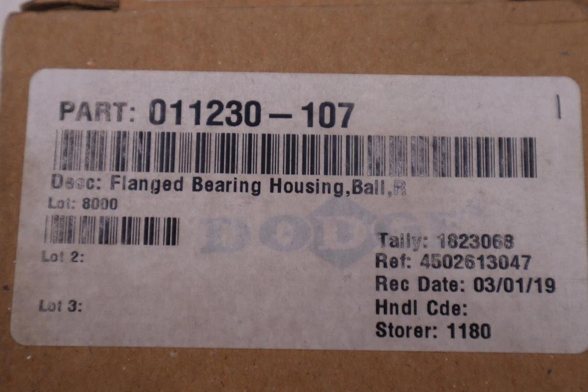 Used 128779 DODGE FLANGED BEARING HOUSING NEW STOCK L-358-A