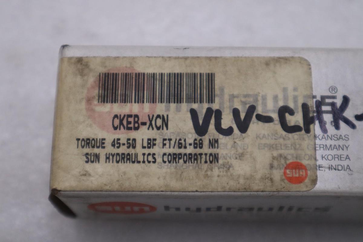Used NEW OPEN BOX Sun Hydraulics CKEB-XCN Hydraulic Check Valve STK GF328A