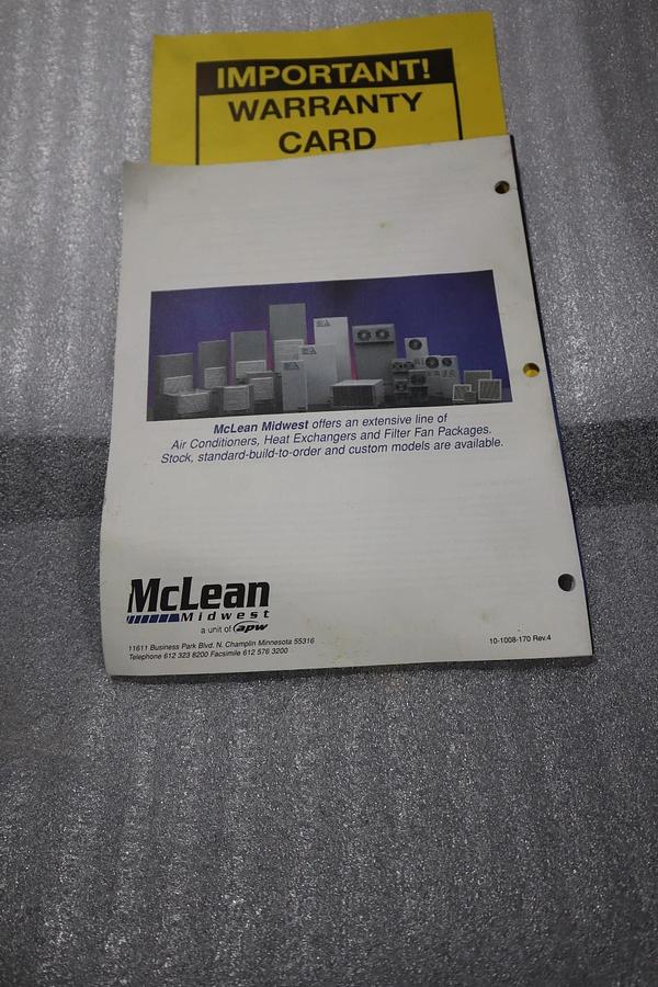 Hoffman Genesis McLean M17 Air Conditioner Model M17-0216-G009 NEW IN BOX #HP180