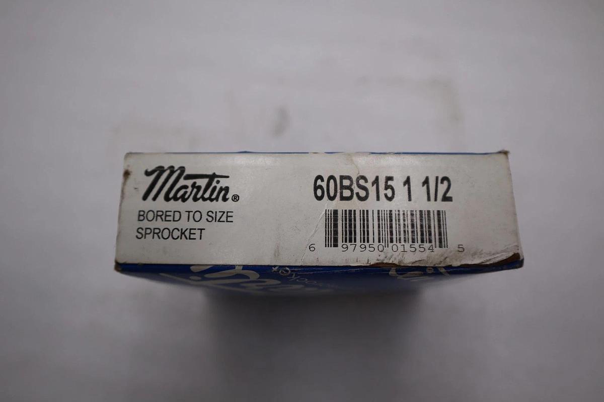 LOT OF 2 NEW Martin BEARING 60BS15 1-1/2 Single 15 Tooth Sprocket STK H1354