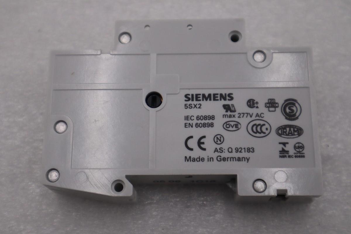 Used SIEMENS 5SX2 CIRCUIT BREAKER 5SX21 D16 1-Pole ~230/400V 277 VAC STOCK G838A