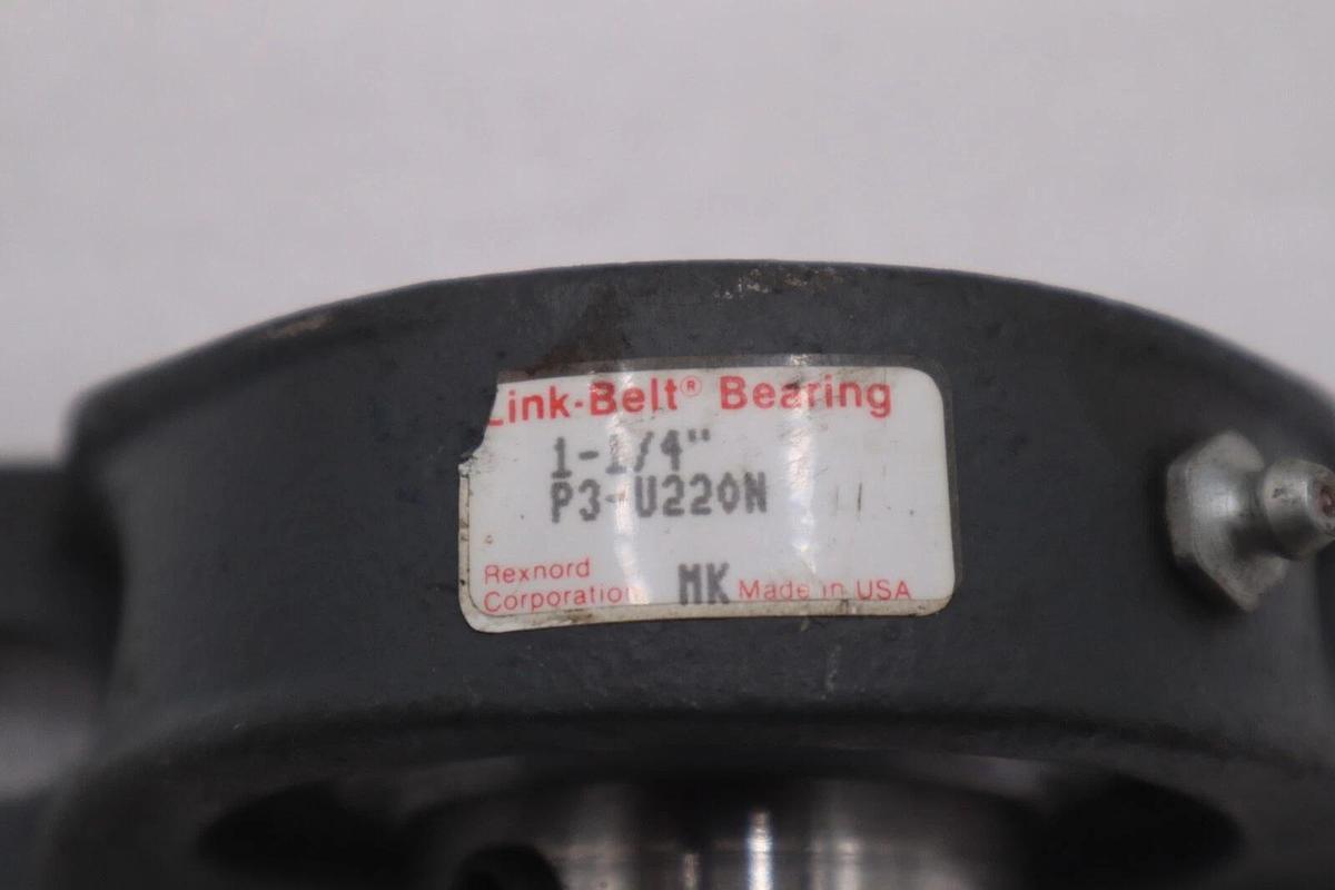 Used REXNORD LINK BELT 1-1/4" PILLOW BLOCK BEARING P3 U220N #B-875