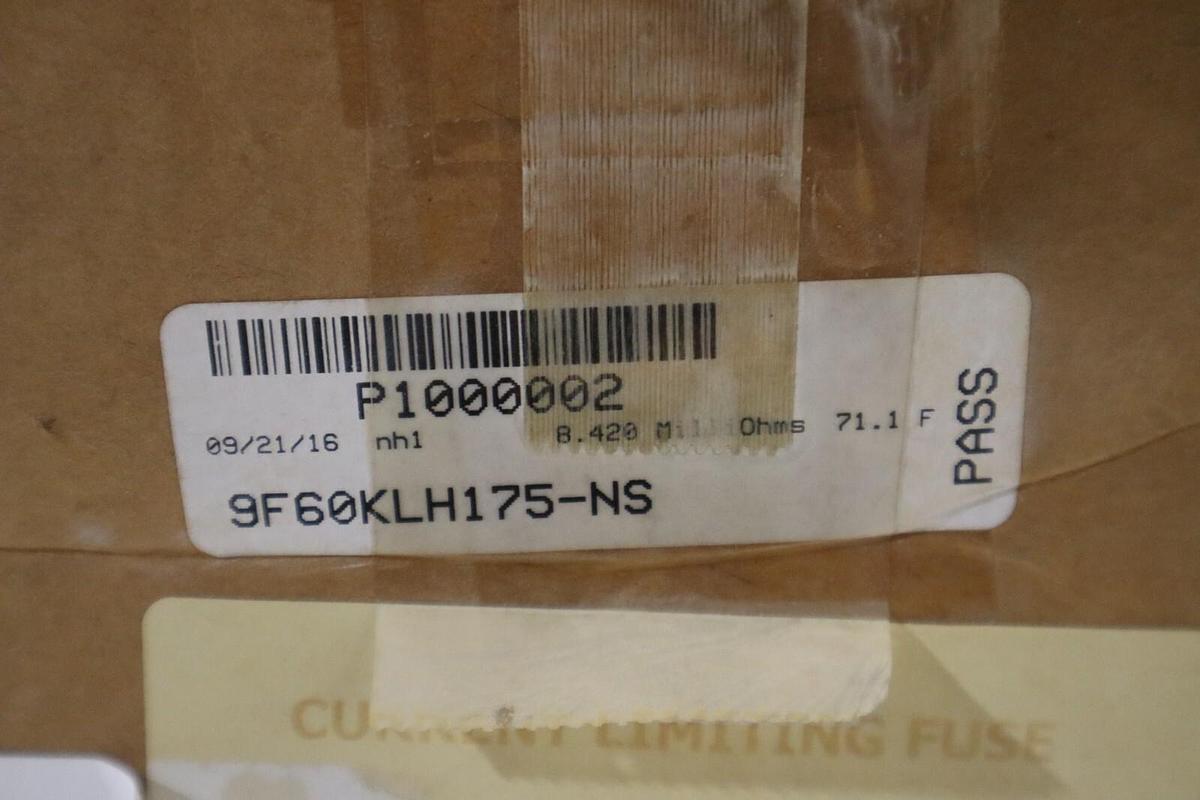 GENERAL ELECTRIC 9F60KLH175 CURRENT LIMITING FUSE NEW IN BOX STOCK G167