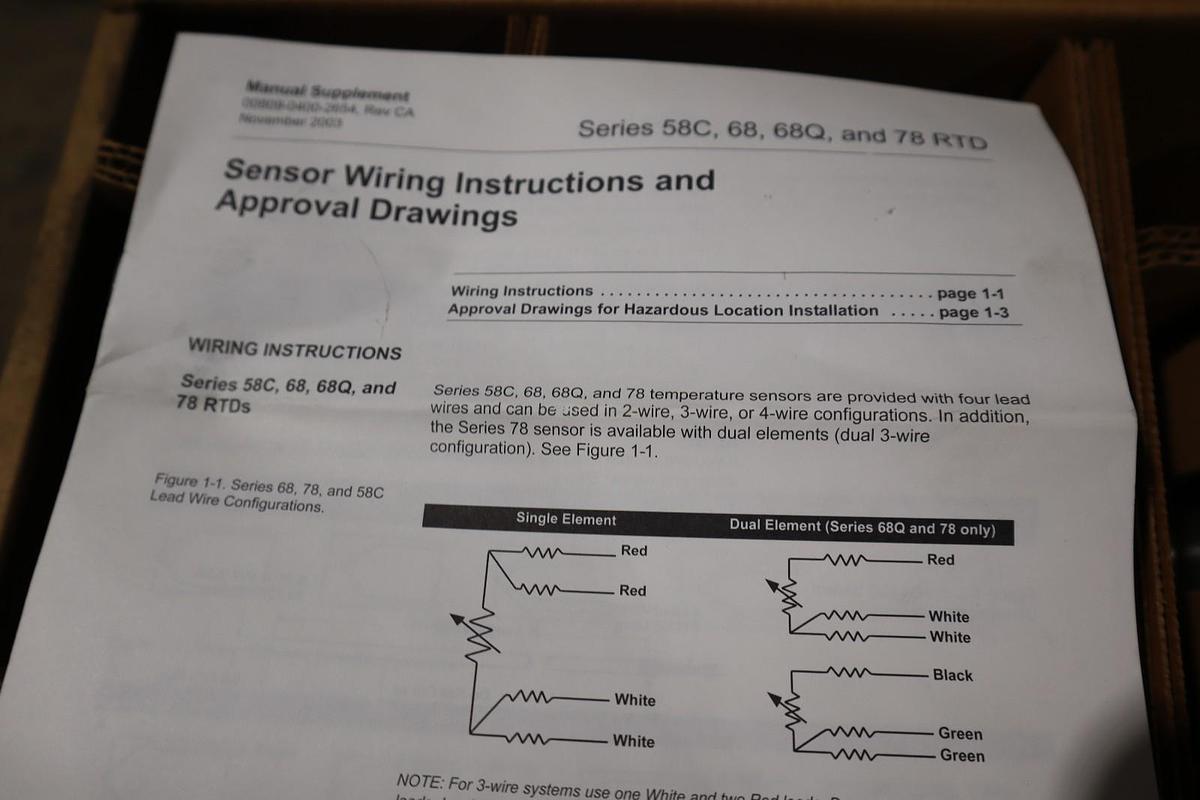 Rosemount 0078P21N00A070F24 Pressure Temperature Sensor NEW IN BOX STOCK GF-176