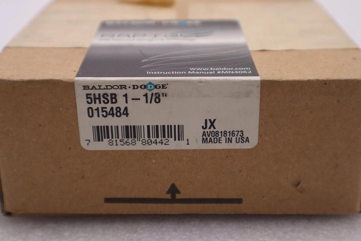 BALDOR DODGE 5HSB 1 1/8 RAPTOR COUPLING HUB STOCK #K-2009
