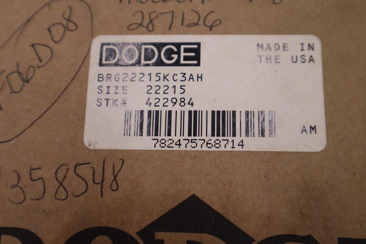 NEW DODGE 422984 BRG22215KC3AH Spherical Roller Bearing STOCK H337A