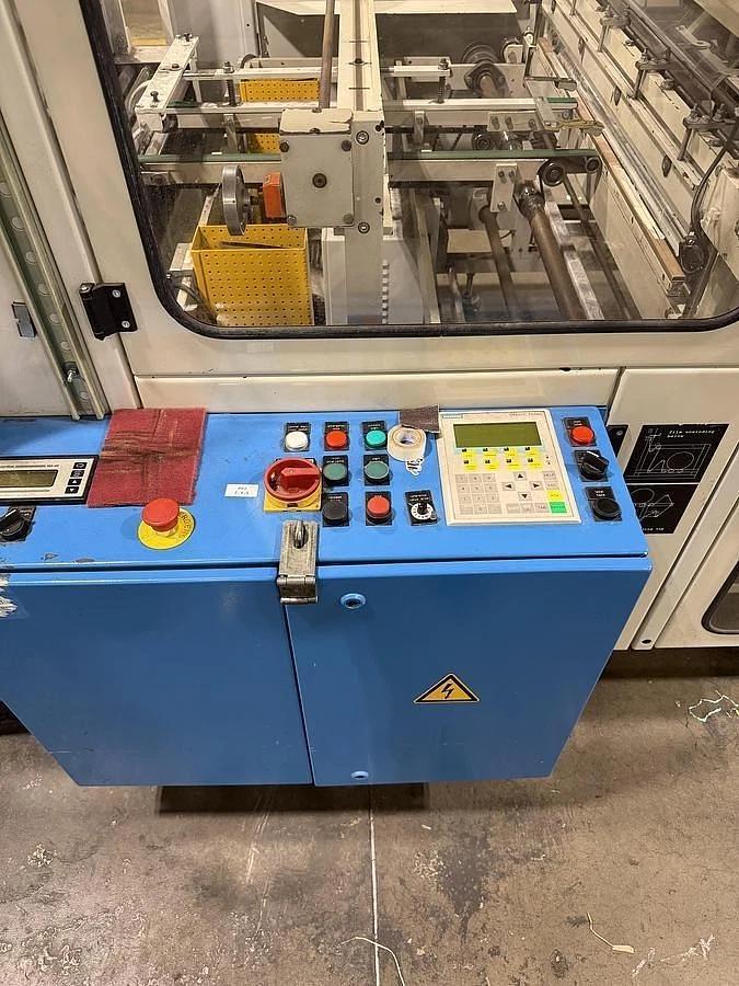 Used 40" (1000MM) MOLLER RW 1000 PLASTIC / GIFT WRAP COUNTER ROLL REWINDER LINE
