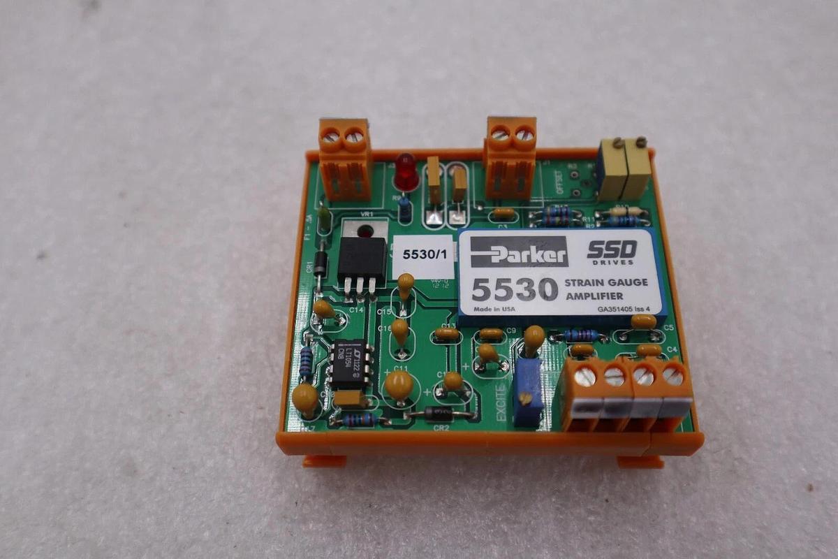 Used NEW PARKER PART 5530/1 STAIN GAUGE AMPLIFIER SSD DRIVES PART STOCK K-2594-B