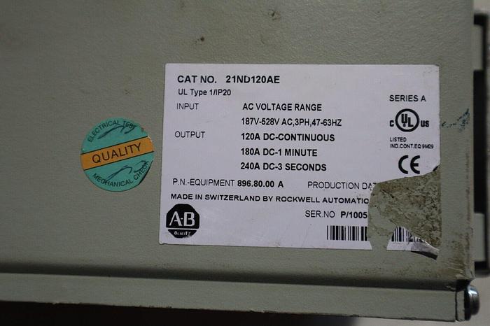NEW Allen Bradley 21ND120AE 187-528VAC 3PH PowerFlex Diode Bus Supply STOCK 2048