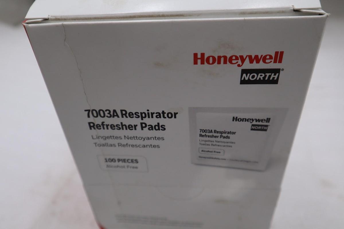 HONEYWELL NORTH 7003A Respirator Wipes 5 in x 7 in PK100 - STOCK SGF90