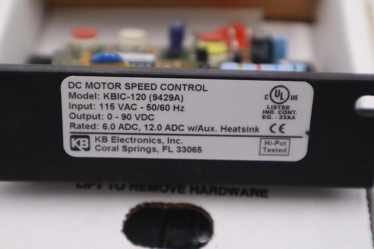 KB ELECTRONICS KBIC-120 / KBIC120 DC MOTOR SPEED CONTROL - STOCK GF561A