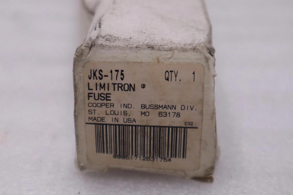 Used LOT OF 3 - Bussmann JKS-175 Limitron Fast-Acting Blade Fuse - STOCK H-1697A