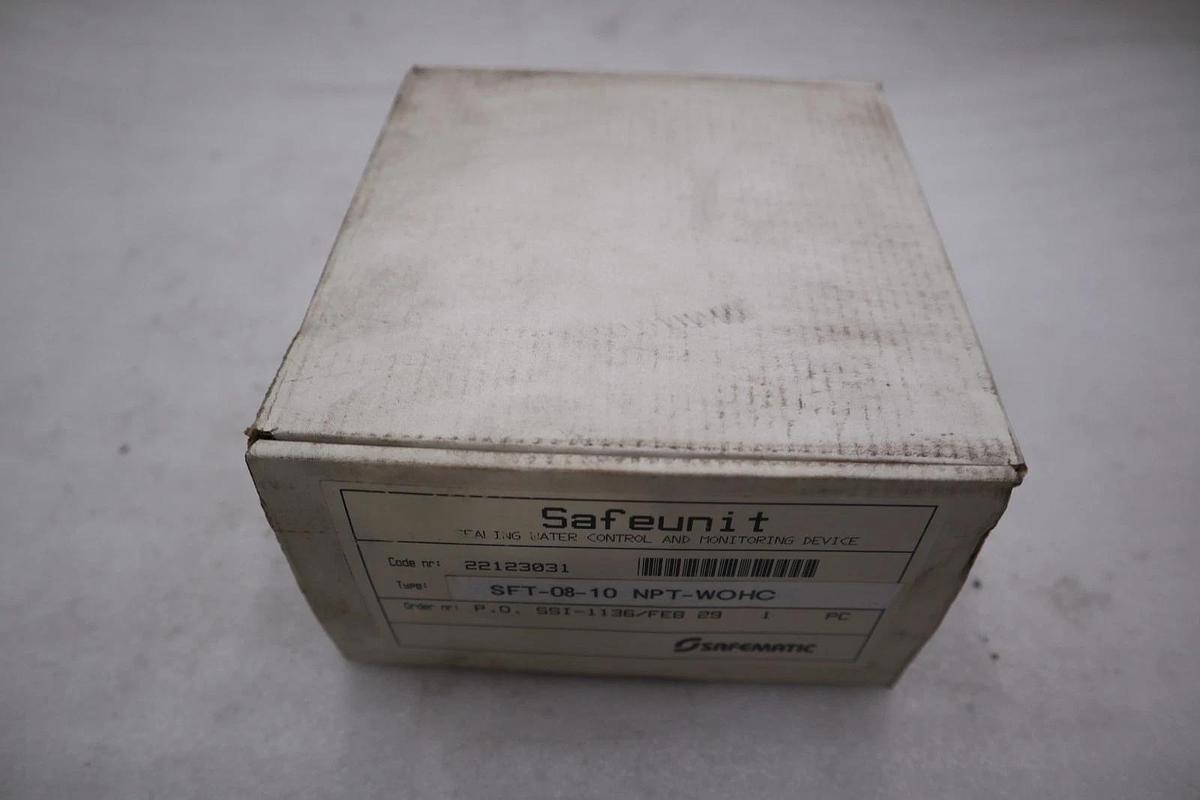 Used Safematic 22123031 Safeunit Sf-08-10 Seal Water Control - STOCK GF201A