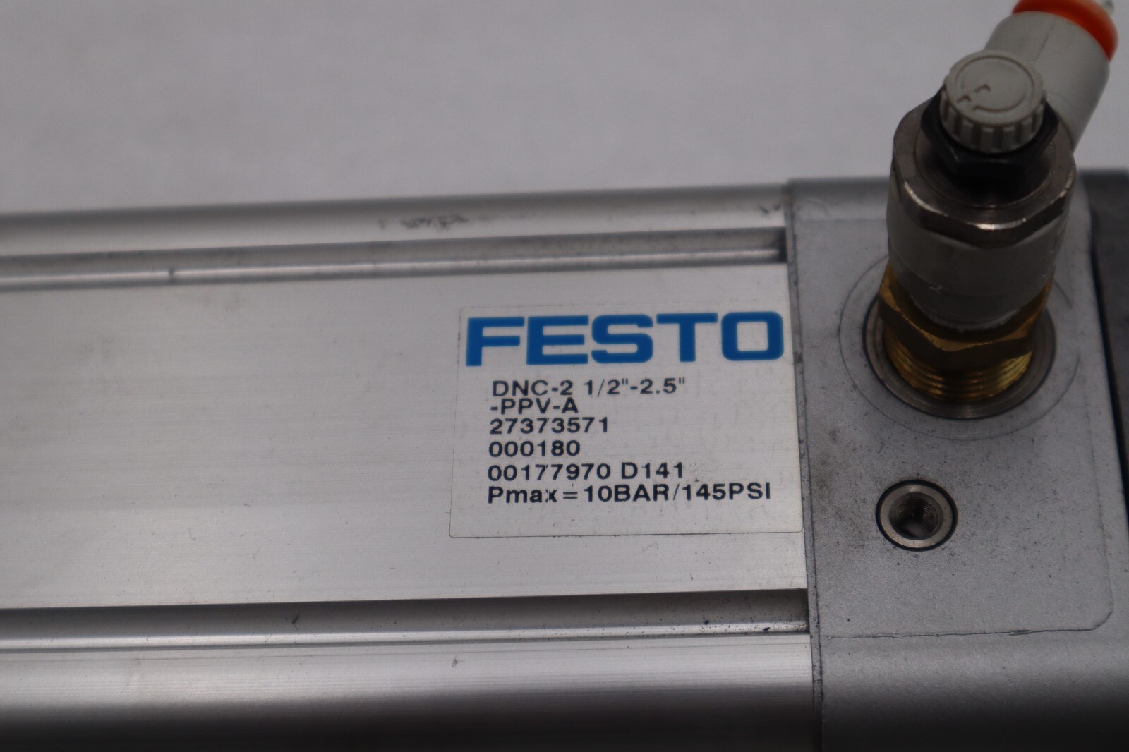 Used Festo Pneumatic Cylinder DNC-2 1/2"-2.5"-PPV-A limit switch STOCK 1395C