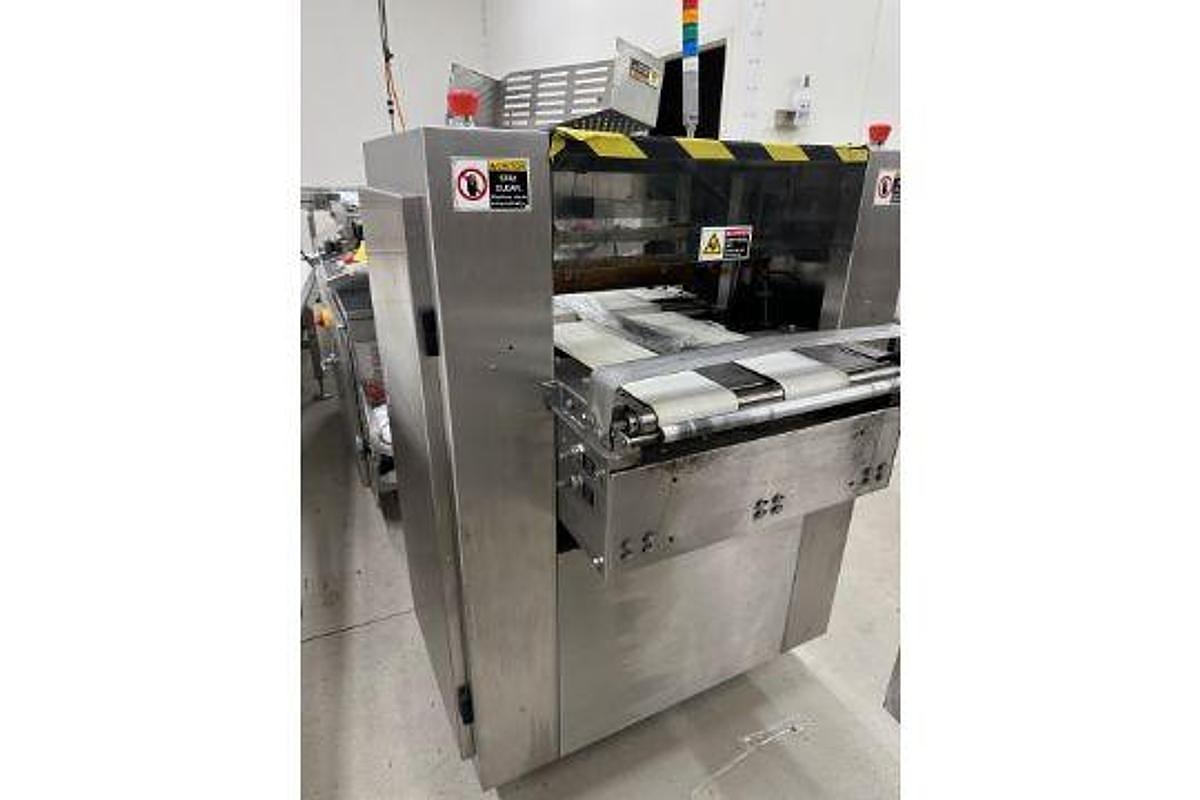 Used SHANKLIN F-1A CDA STAINLESS STEEL FOOD GRADE SIDE SEAL SHRINK WRAPPER