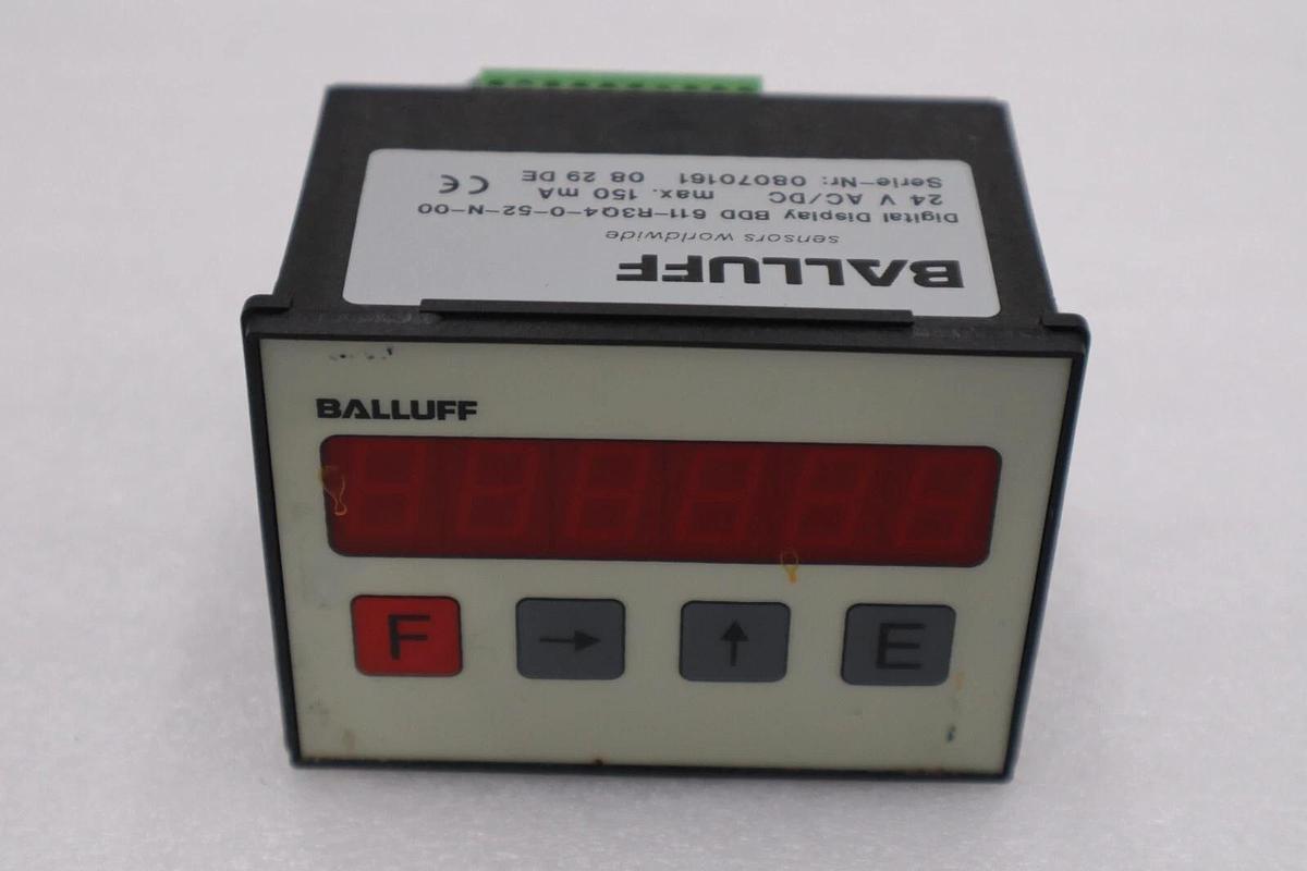 Used BALLUFF BDD 611-R3Q4-0-52-N-00 DIGITAL DISPLAY 6 DIGIT STOCK K-664-C