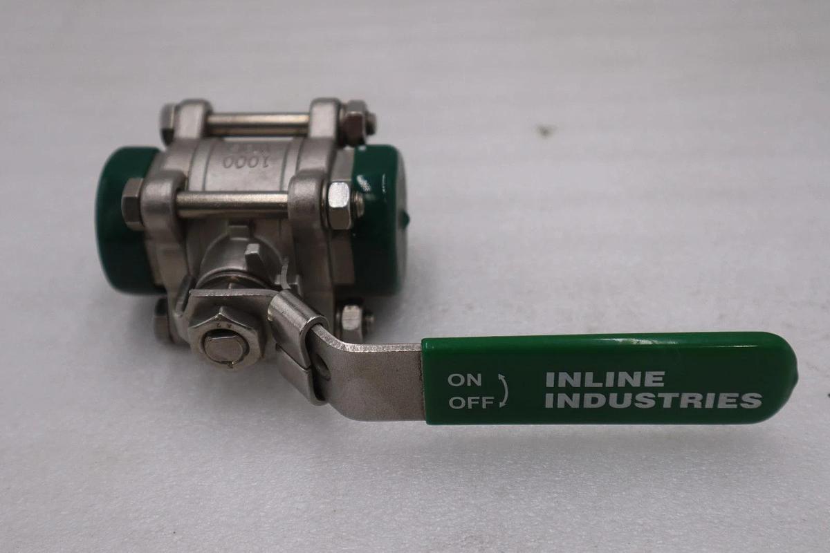 Used Inline Industries CF8M 1/2" 1000 WOG/ CF8M1000WOG 1" BALL VALVE - STOCK GF317