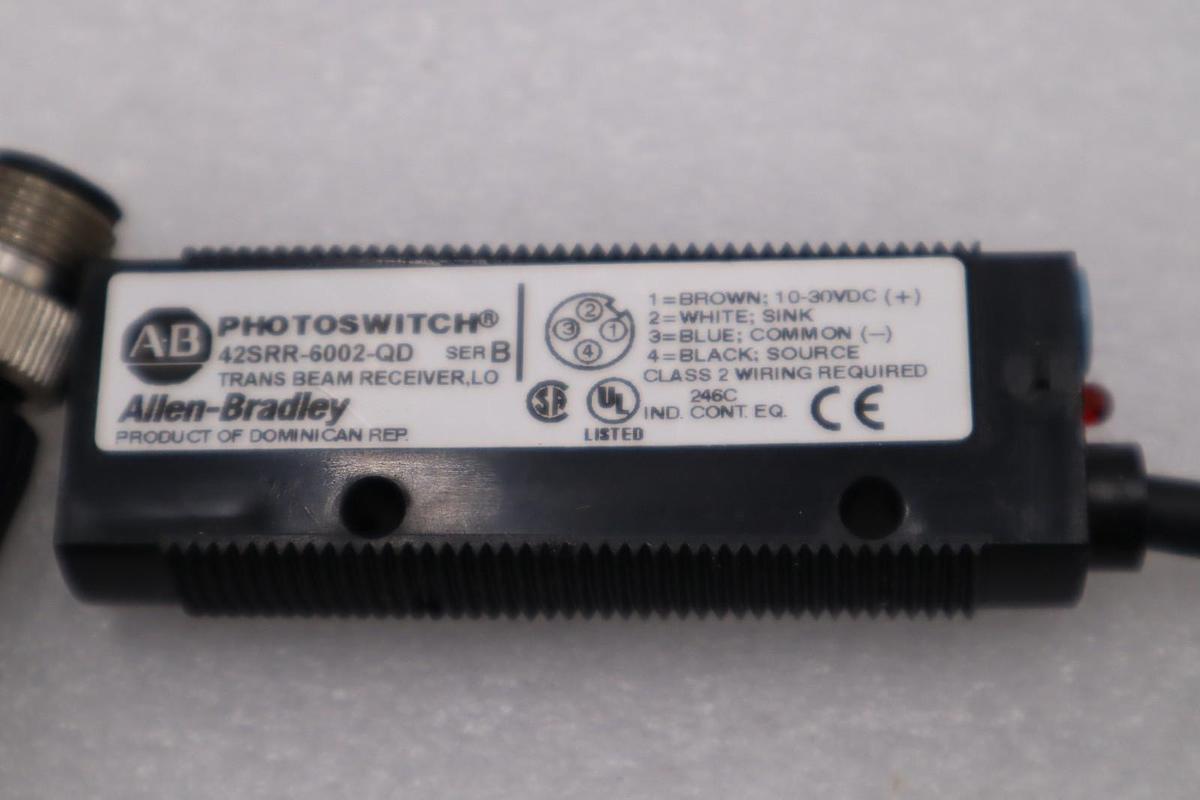 Used ALLEN BRADLEY 42SRR-6002-QD COMPACT PHOTO SENSOR STOCK H1288A