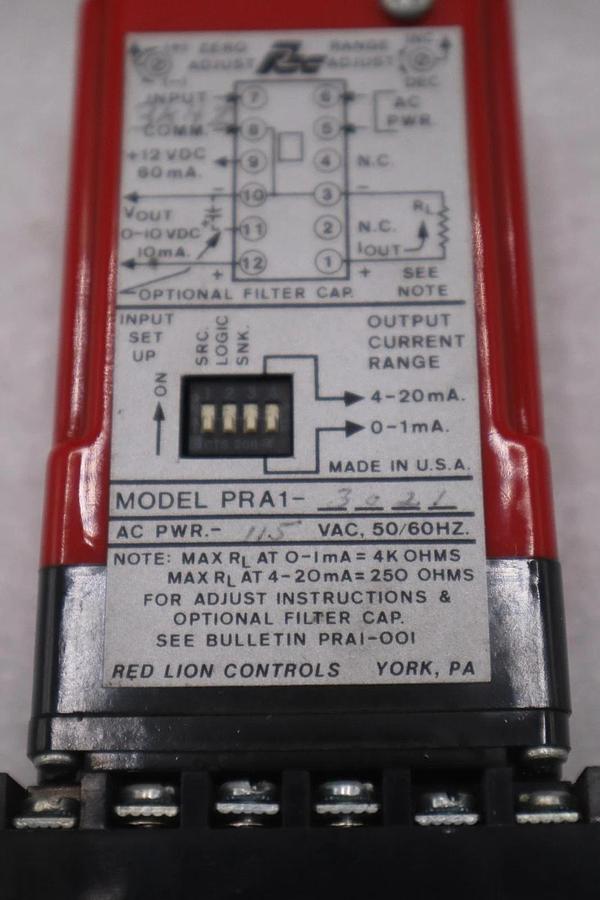 NEW OPEN BOX Red Lion Controls PRA13021 Pulse  Analog Converter STK 3261CC