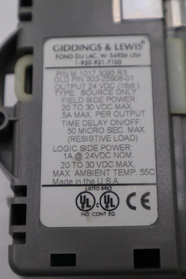 Used GIDDINGS & LEWIS DANAHER MOTION M.1017.3095 R3 / M10173095 R3 MODULE #6001