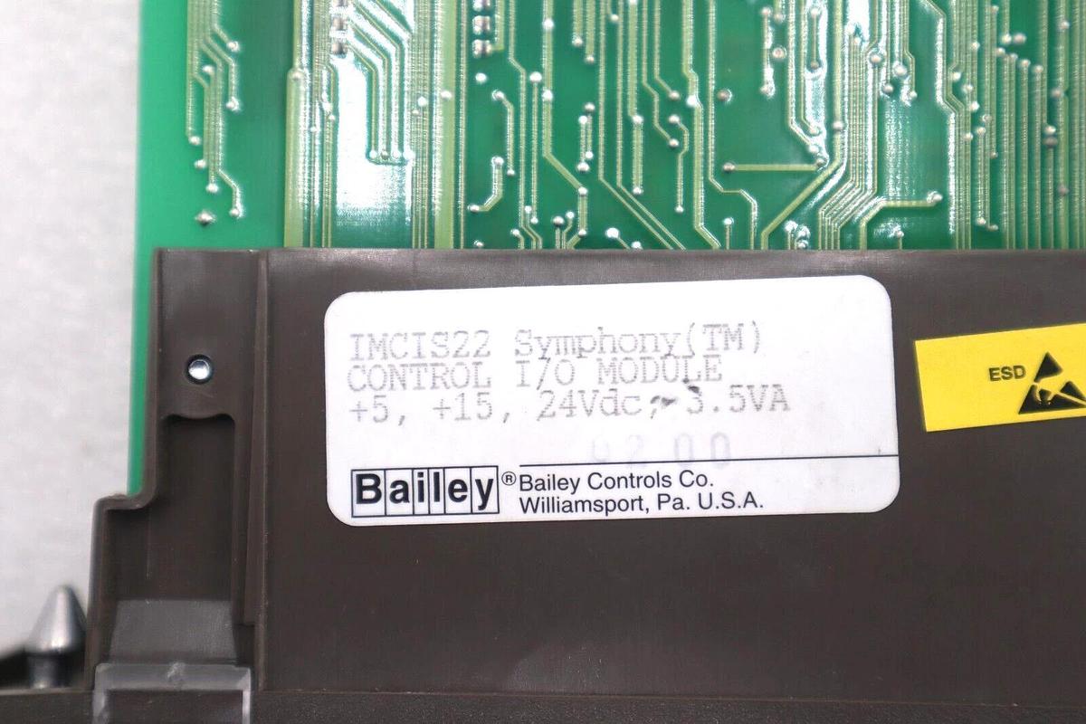 Used BAILEY INFI 90 +5/15/24VDC 3.5VA I/O CONTROL MODULE IMCIS12 #K-1609