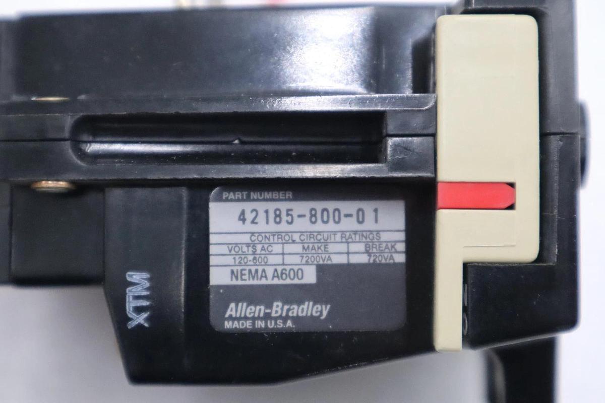 Used Allen Bradley AB 42185-800-01 Thermal Overload Unit 120-600VAC STK H1554A