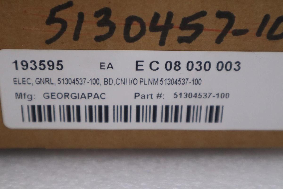 Used NEW IN BOX HONEYWELL 51304537-100 REV. C CNI I/O BOARD STOCK G637