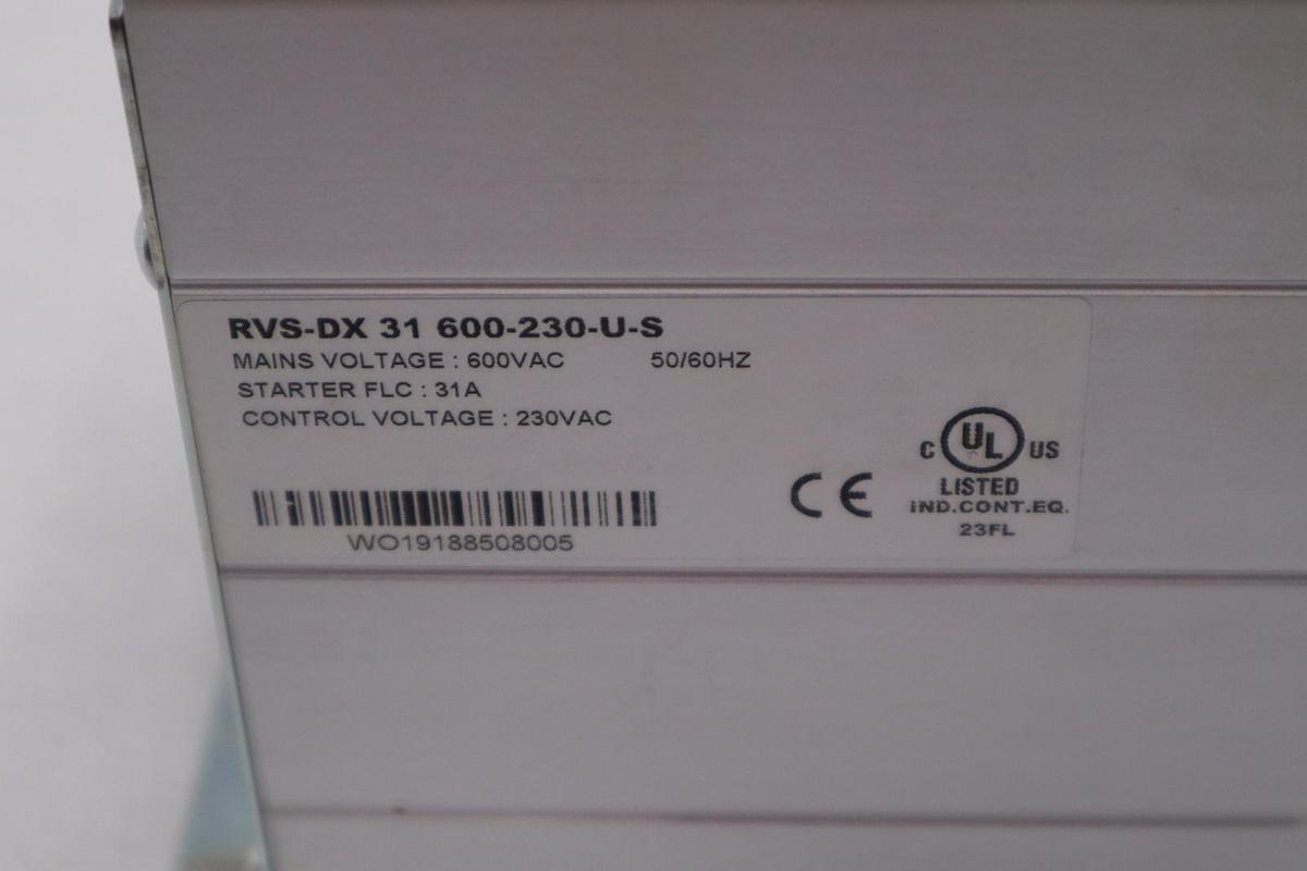 Used SOLCON RVS-DX 31 600-230-U-S / RVSDX31600230US 50/60Hz - STOCK H792C