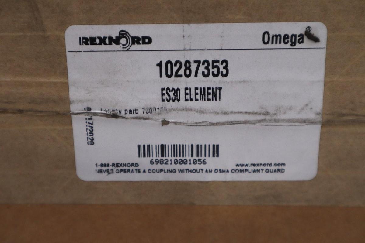 Used REXNORD 10287353 ES30 OMEGA ELEMENT NEW WITH BOX STOCK 5199CC