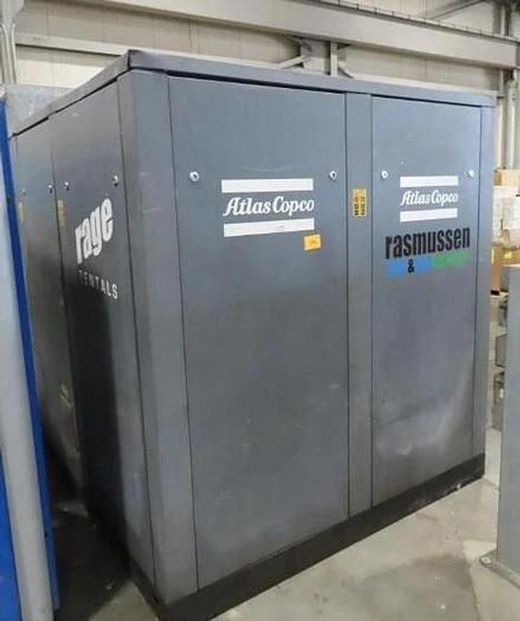 Used ATLAS COPCO MODEL GA160 200 HP AIR COMPRESSOR RECENTLY SERVICED RUN READY