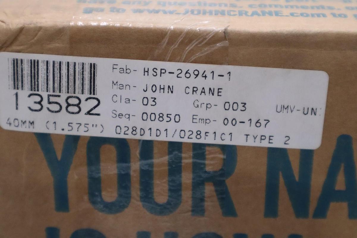 JOHN CRANE HSP-26941-1 40MM TYPE 2 DBL 2.125" - NEW - STOCK GF899