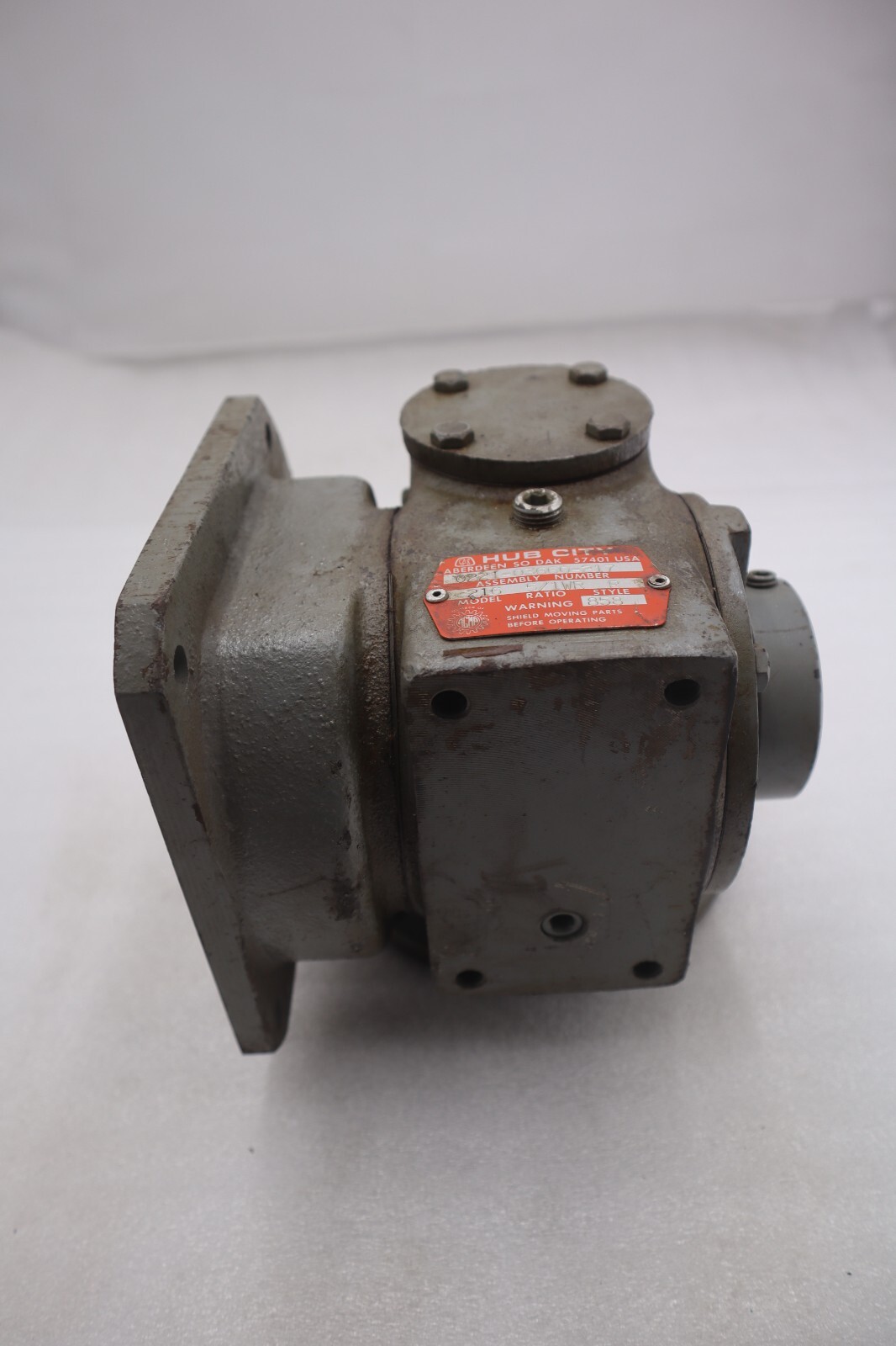 Used HUB CITY 0221-03660-217 MODEL 216 STYLE R GEAR REDUCER STOCK #M-67